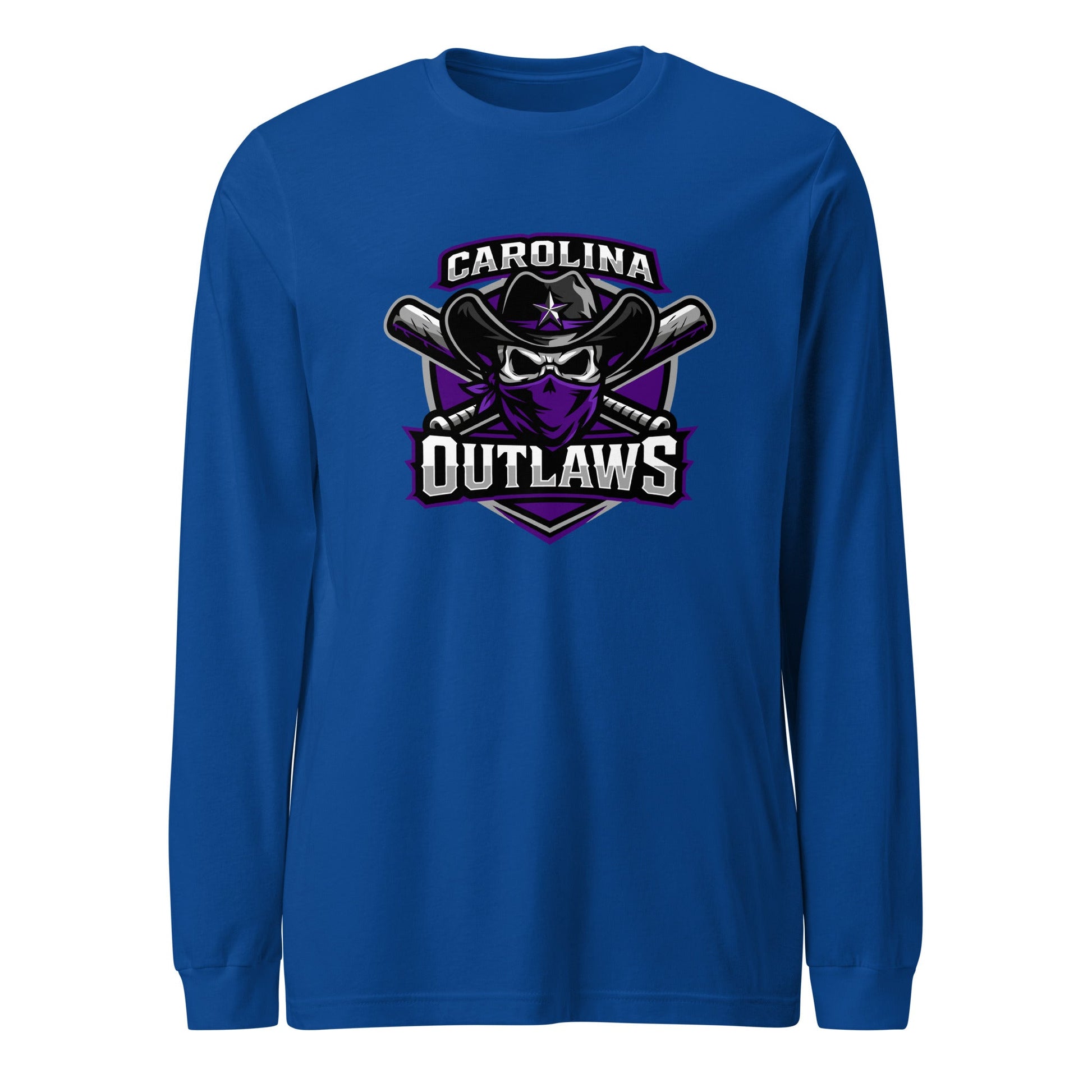 Performance | Long Sleeve Tee | Carolina Outlaws Baseball | Shield Logo