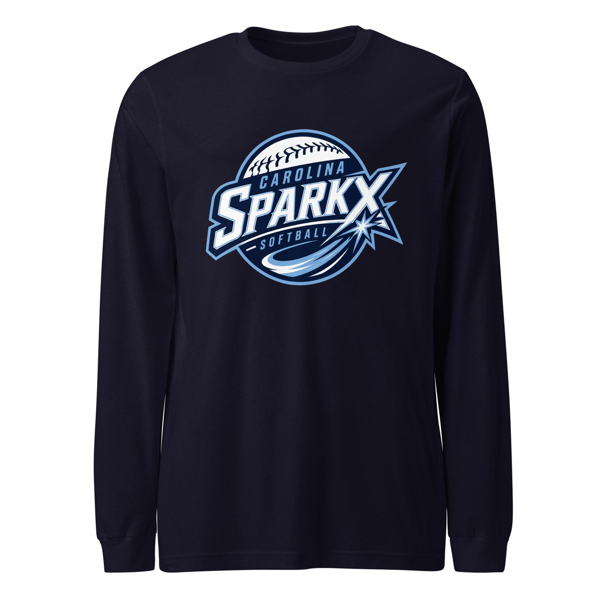 Performance | Long Sleeve Tee | Carolina Sparkx | Vanguard Logo