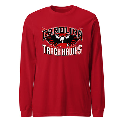 Performance | Long Sleeve Tee | Carolina track Hawks | Emblem Logo