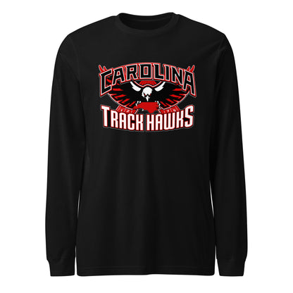 Performance | Long Sleeve Tee | Carolina track Hawks | Emblem Logo