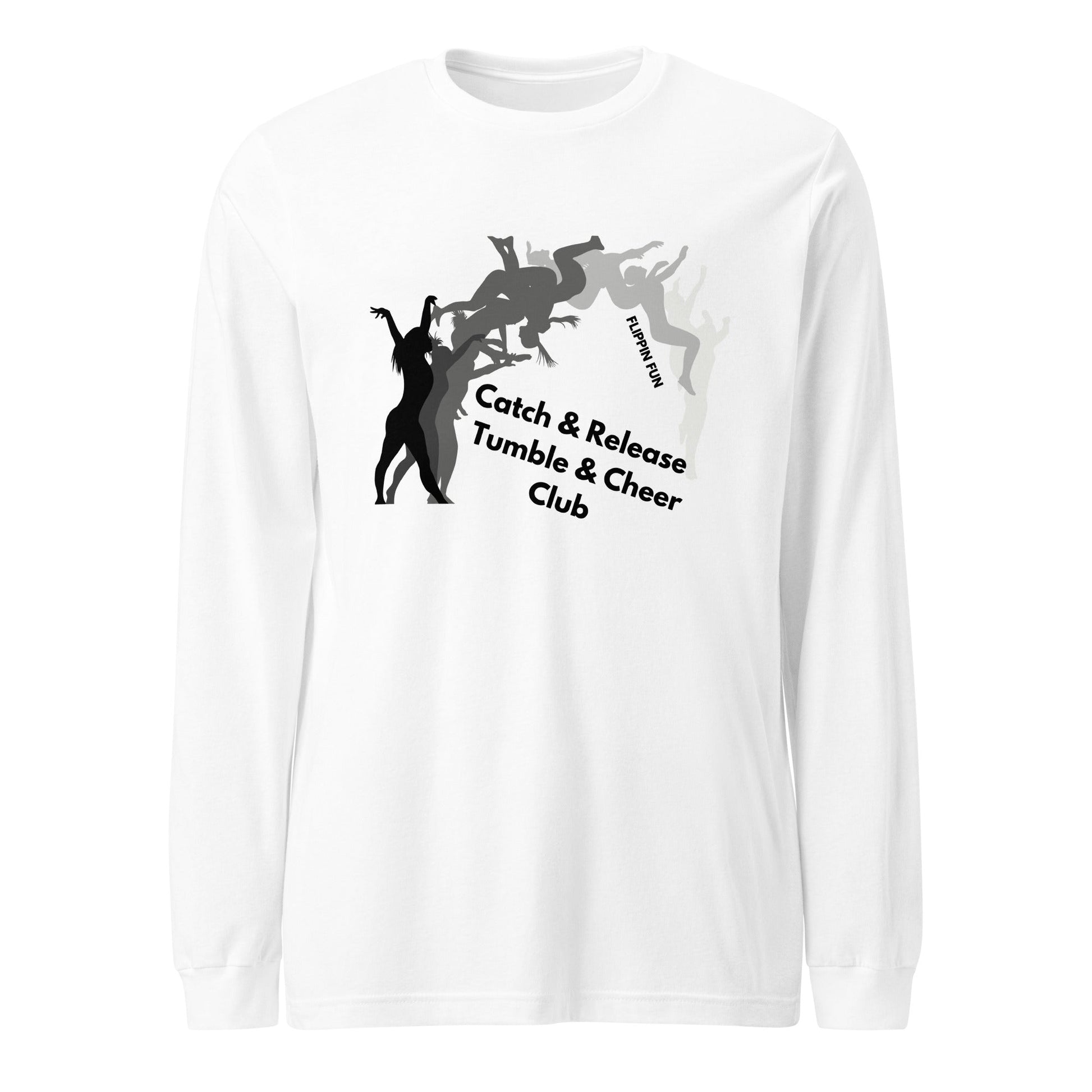 Performance | Long Sleeve Tee | Catch & Release Tumble & Cheer Club | Tumble Logo