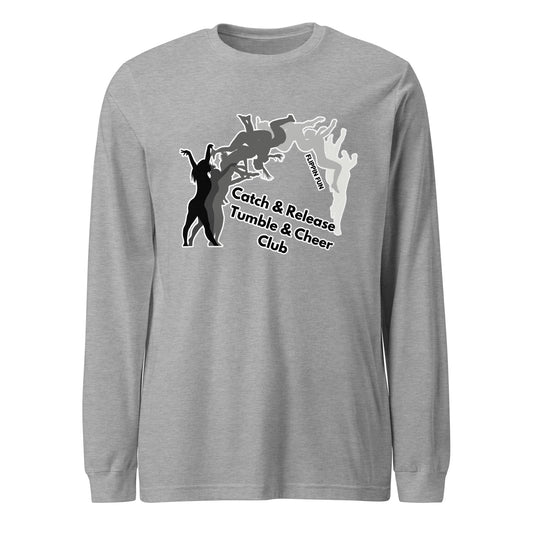 Performance | Long Sleeve Tee | Catch & Release Tumble & Cheer Club | Tumble Logo