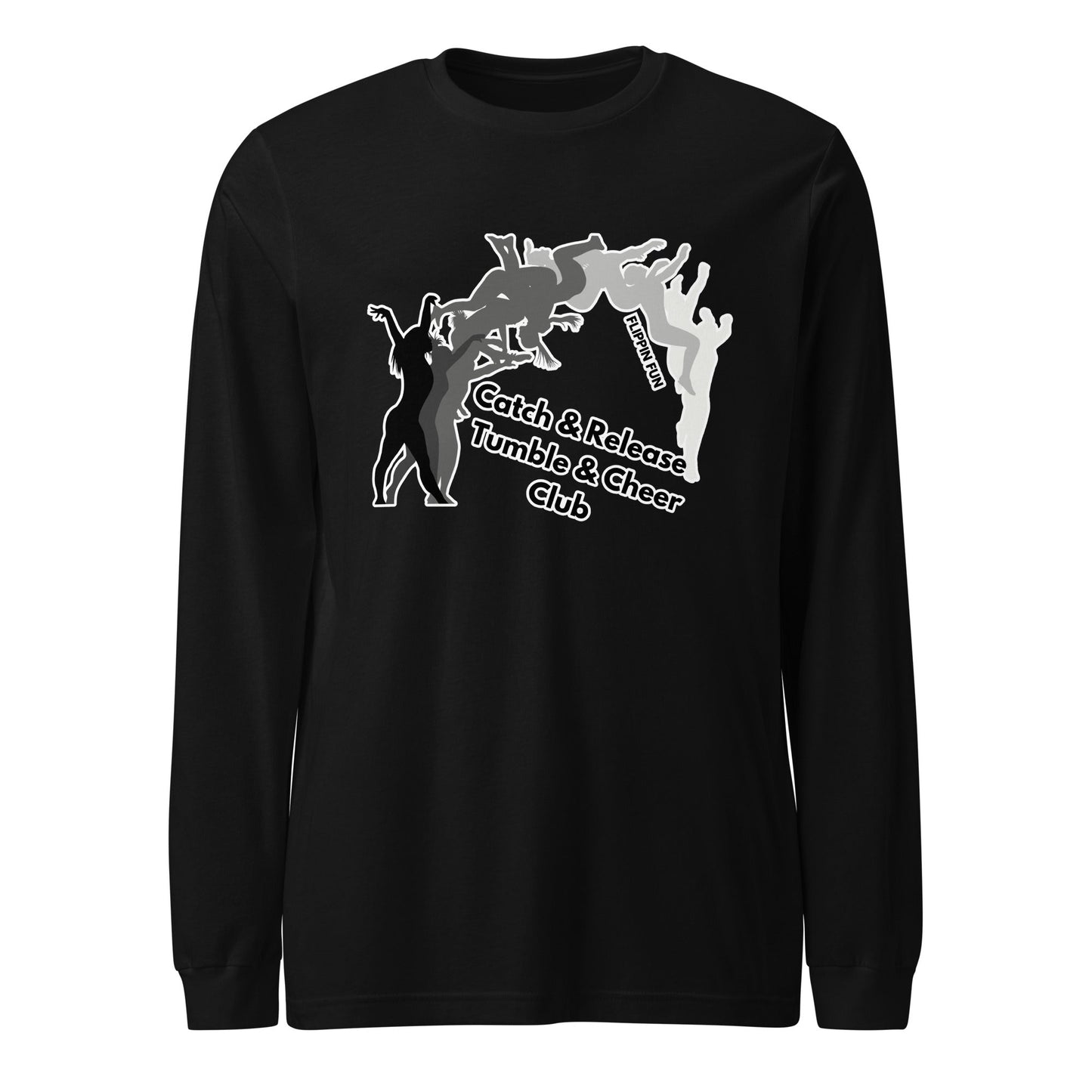 Performance | Long Sleeve Tee | Catch & Release Tumble & Cheer Club | Tumble Logo