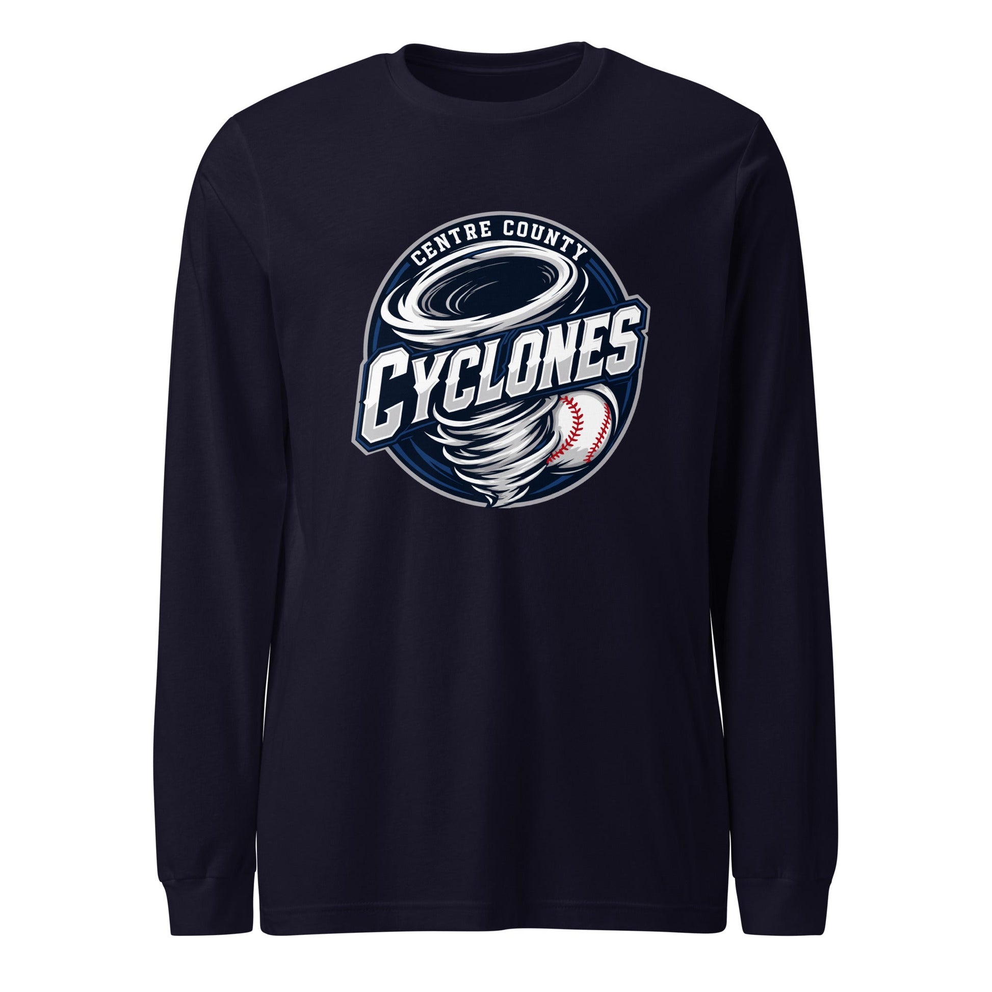 Performance | Long Sleeve Tee | Centre County Cyclones | Badge Logo