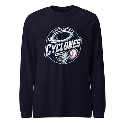 Performance | Long Sleeve Tee | Centre County Cyclones | Badge Logo