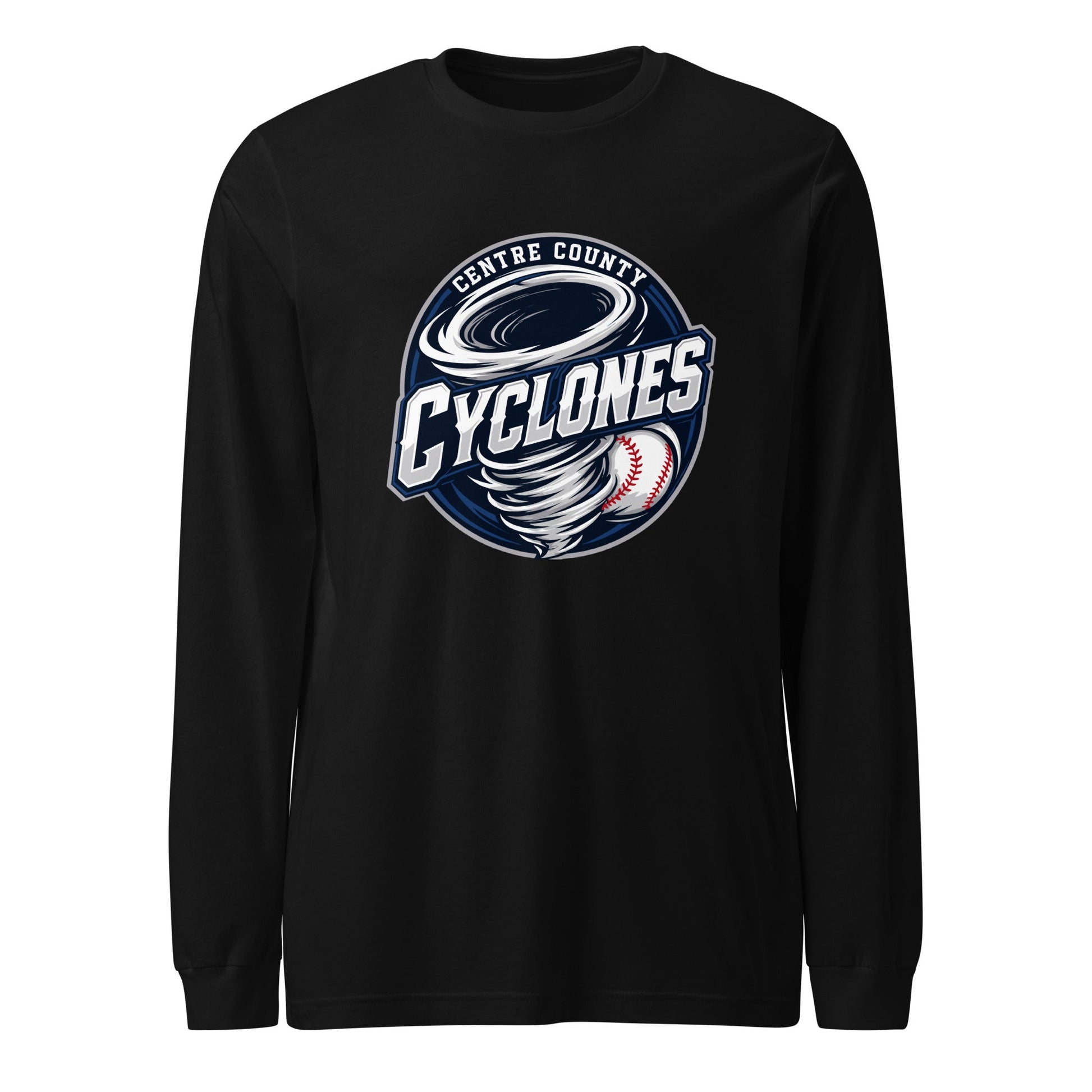 Performance | Long Sleeve Tee | Centre County Cyclones | Badge Logo