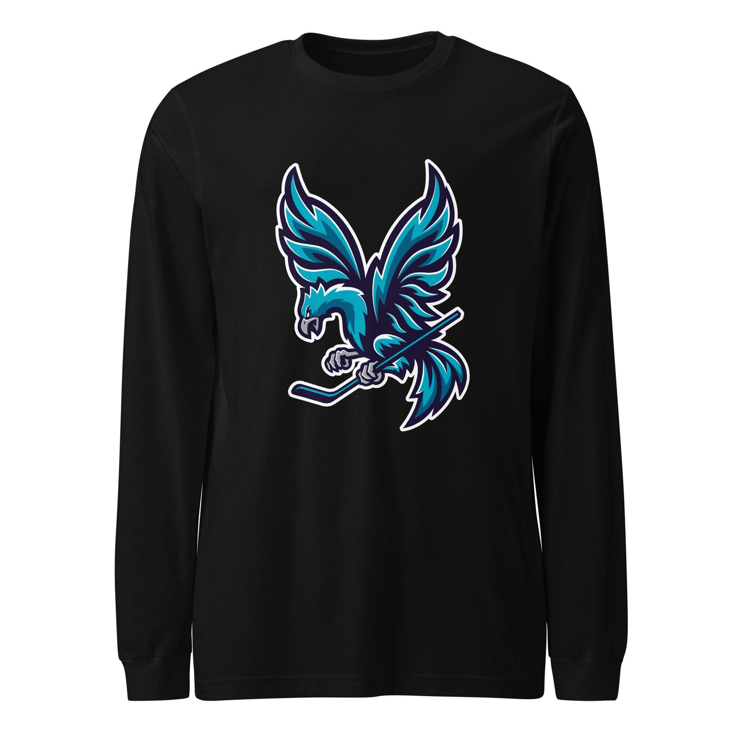 Performance | Long Sleeve Tee | Charlotte Rise | Mascot Logo