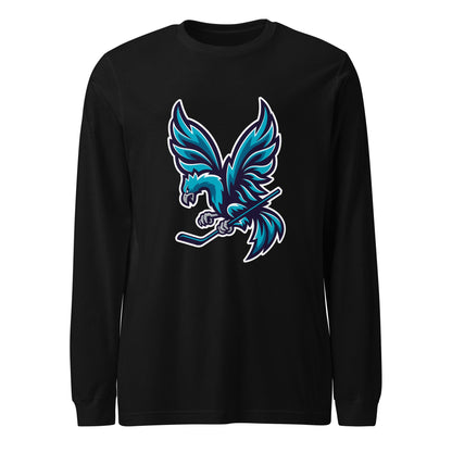 Performance | Long Sleeve Tee | Charlotte Rise | Mascot Logo