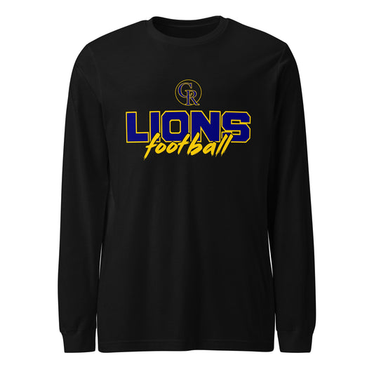Performance | Long Sleeve Tee | Chestnut Ridge Lions Football | Vanguard Logo
