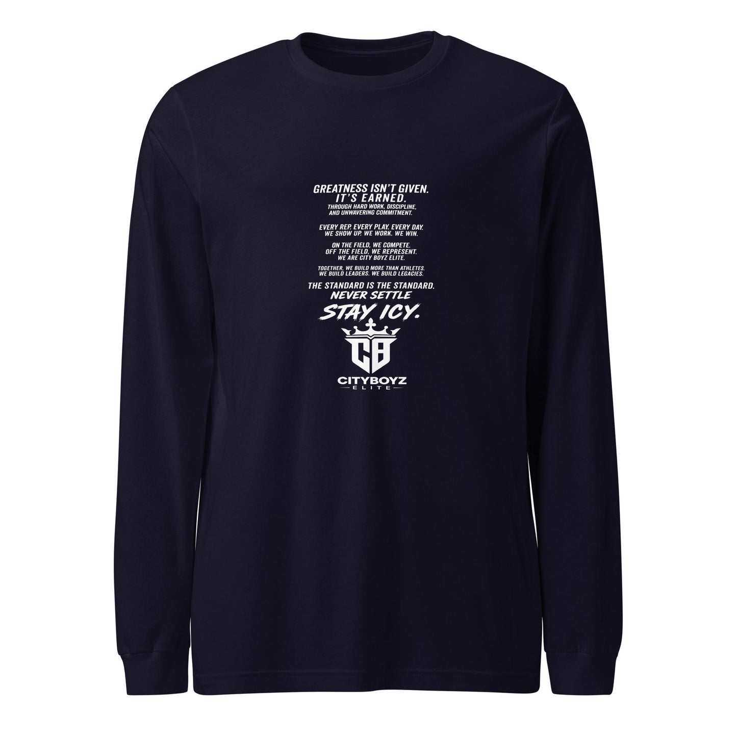 Performance | Long Sleeve Tee | City Boyz Elite | Legacy Builder Mark Logo