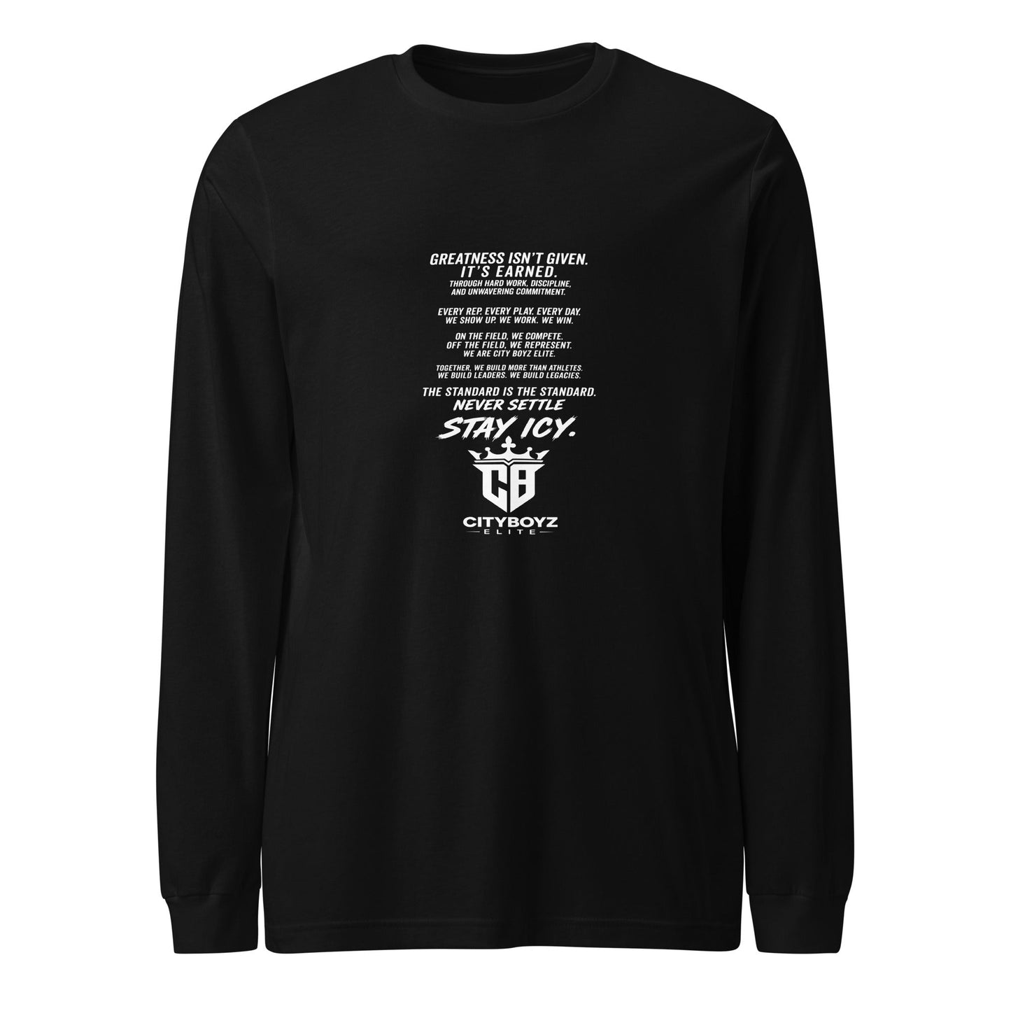 Performance | Long Sleeve Tee | City Boyz Elite | Legacy Builder Mark Logo