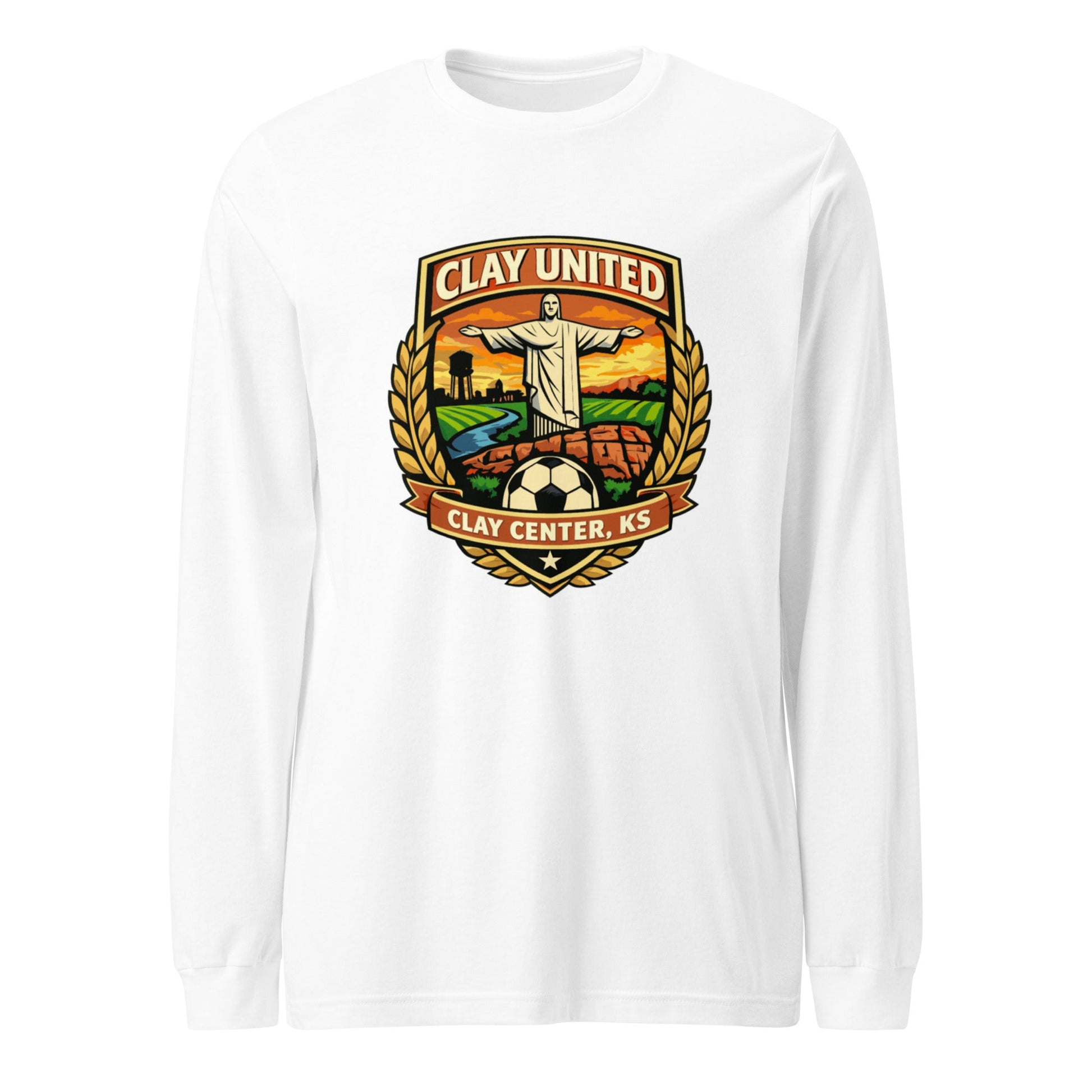 Performance | Long Sleeve Tee | Clay United | Crest Logo