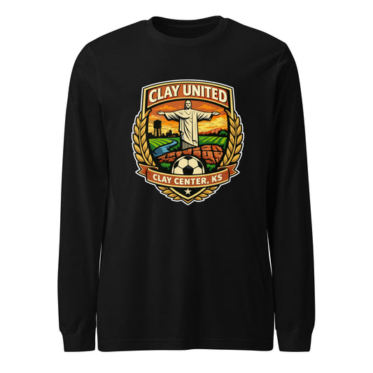 Performance | Long Sleeve Tee | Clay United | Crest Logo