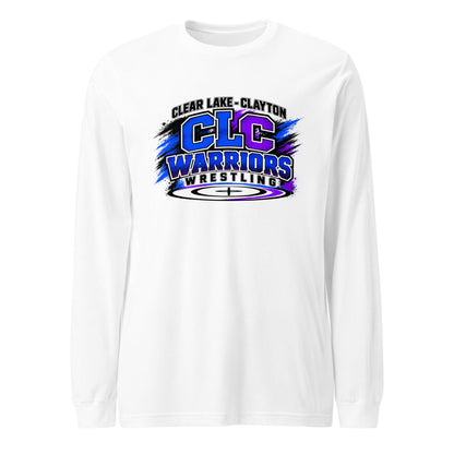Performance | Long Sleeve Tee | Clear Lake - Clayton Wrestling | Vanguard Logo
