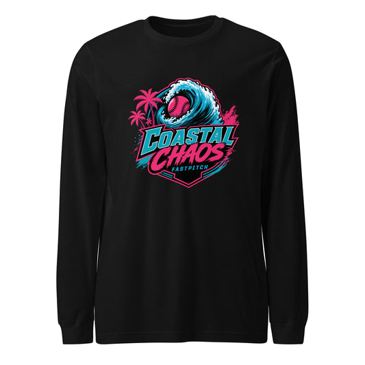 Performance | Long Sleeve Tee | Coastal Chaos Fastpitch | Emblem Logo