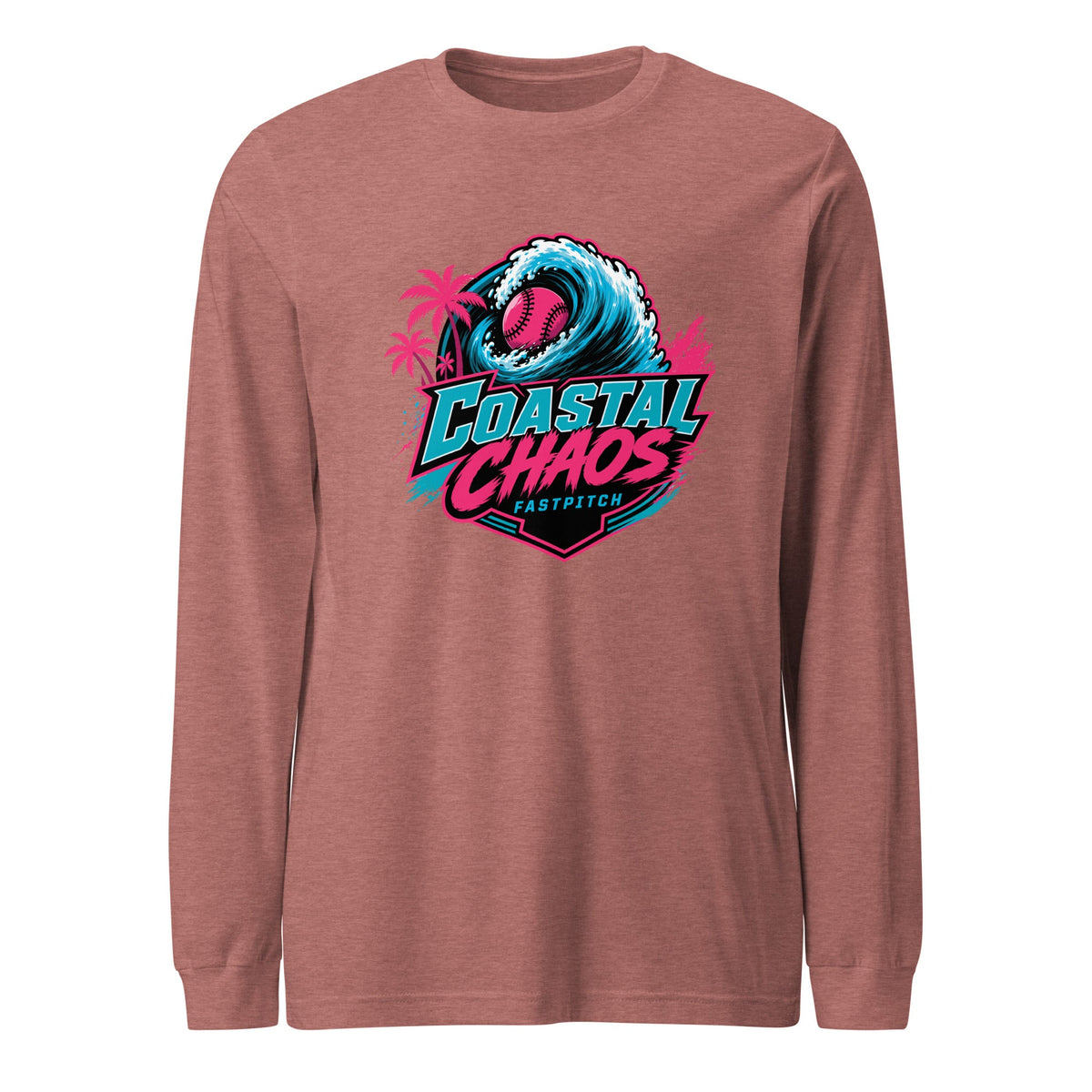 Performance | Long Sleeve Tee | Coastal Chaos Fastpitch | Emblem Logo