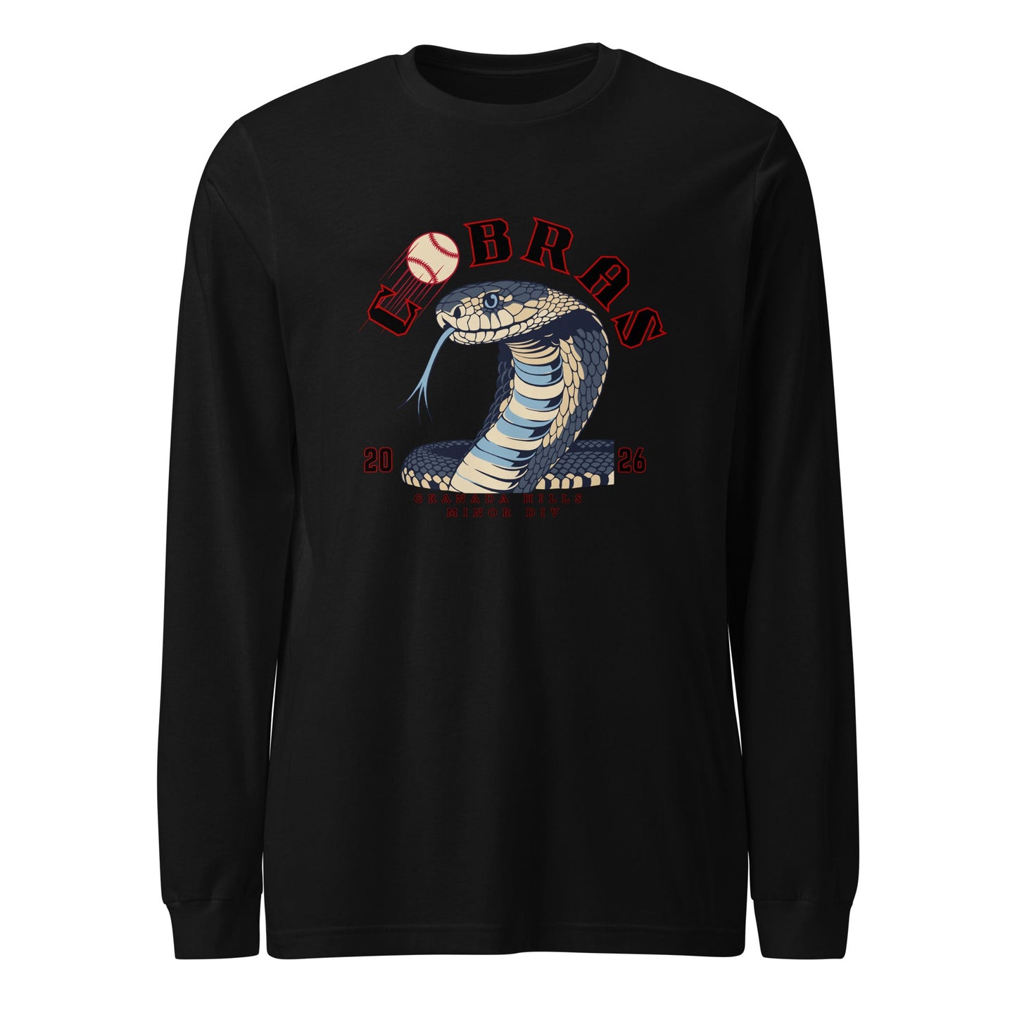 Performance | Long Sleeve Tee | Cobras '26 | Minor Div Logo