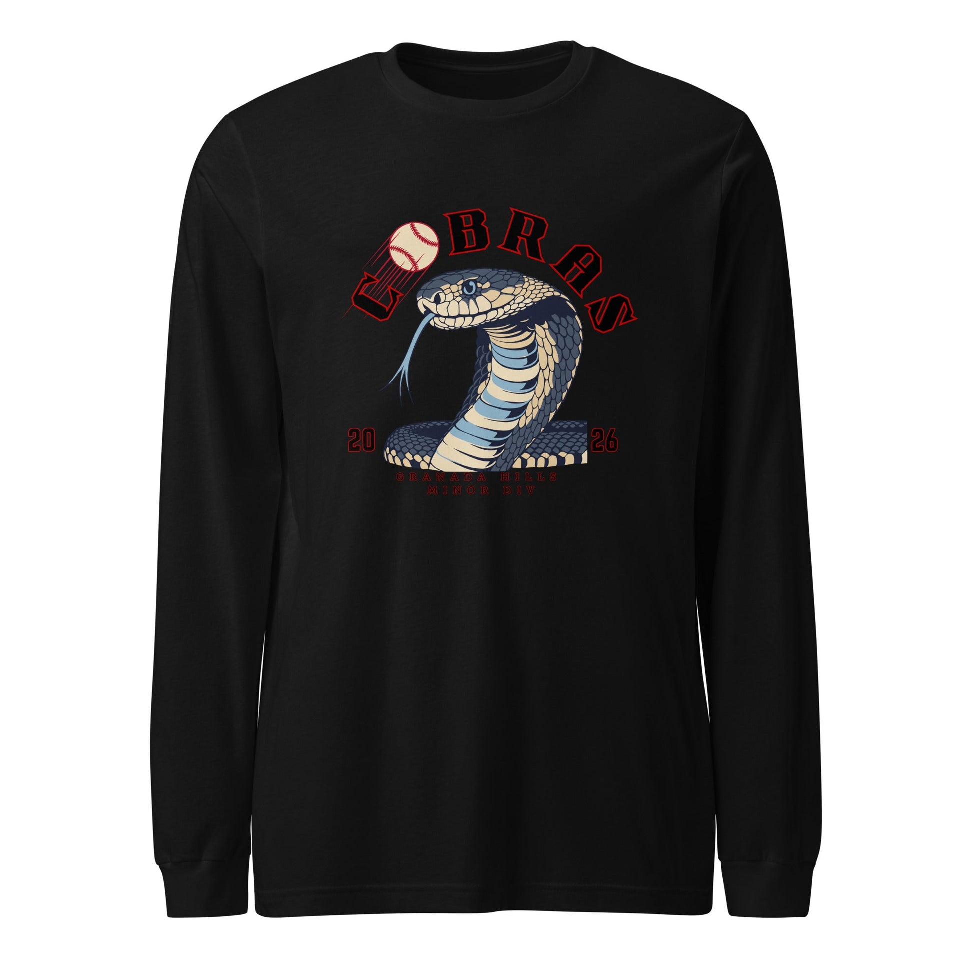Performance | Long Sleeve Tee | Cobras '26 | Minor Div Logo