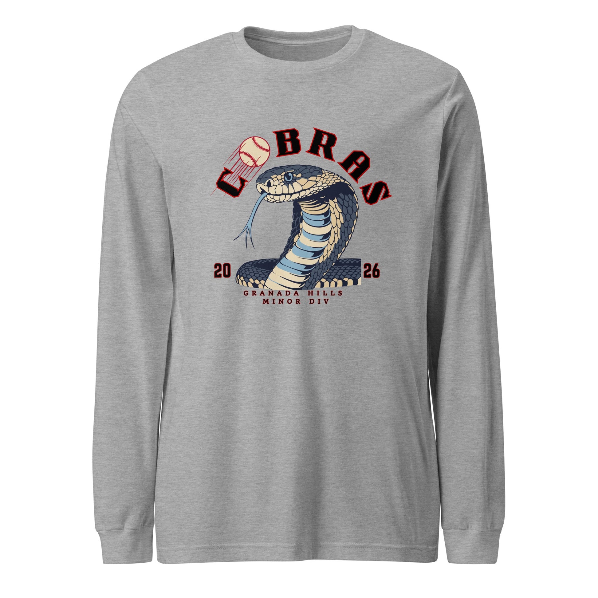 Performance | Long Sleeve Tee | Cobras '26 | Minor Div Logo