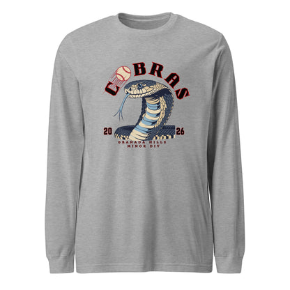 Performance | Long Sleeve Tee | Cobras '26 | Minor Div Logo