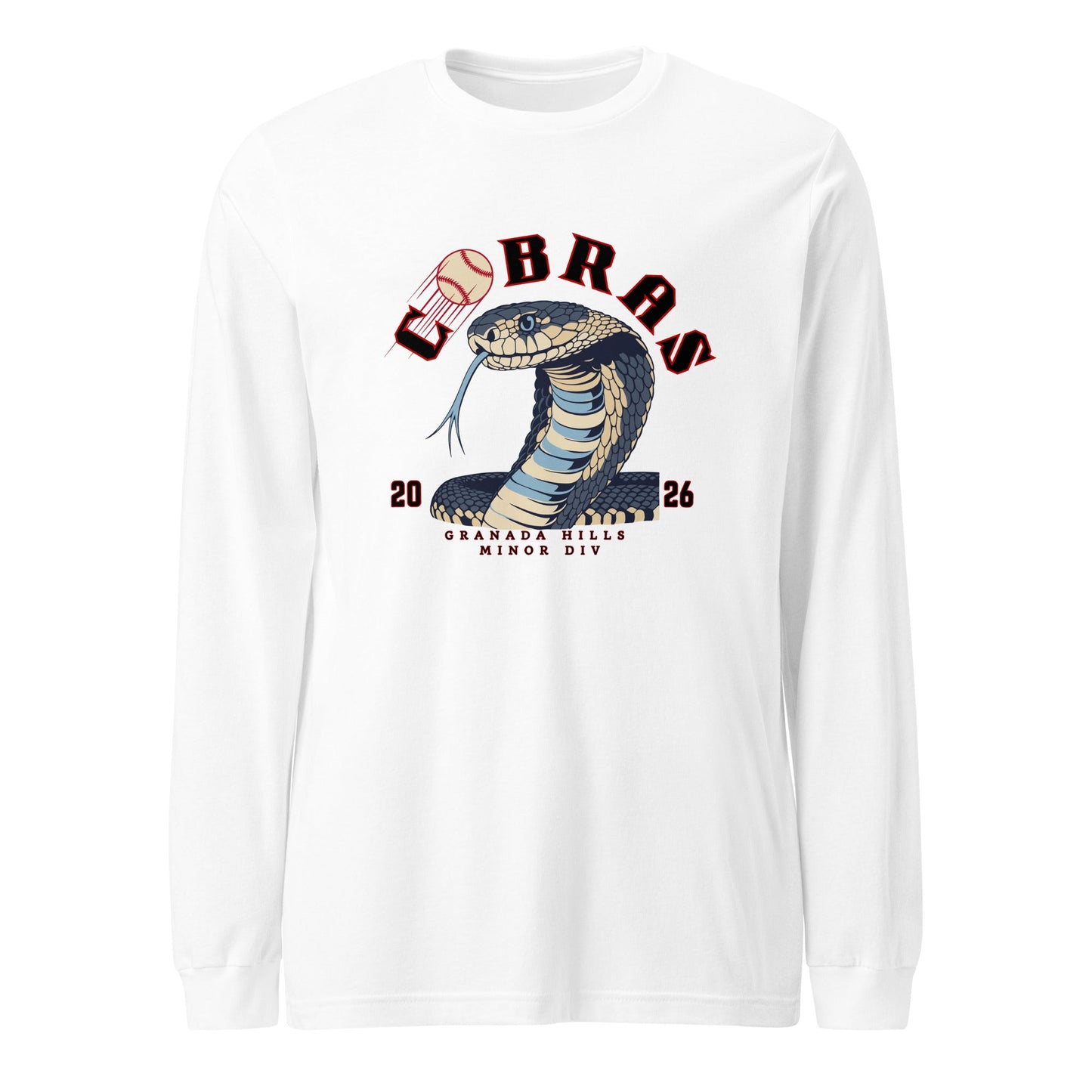 Performance | Long Sleeve Tee | Cobras '26 | Minor Div Logo