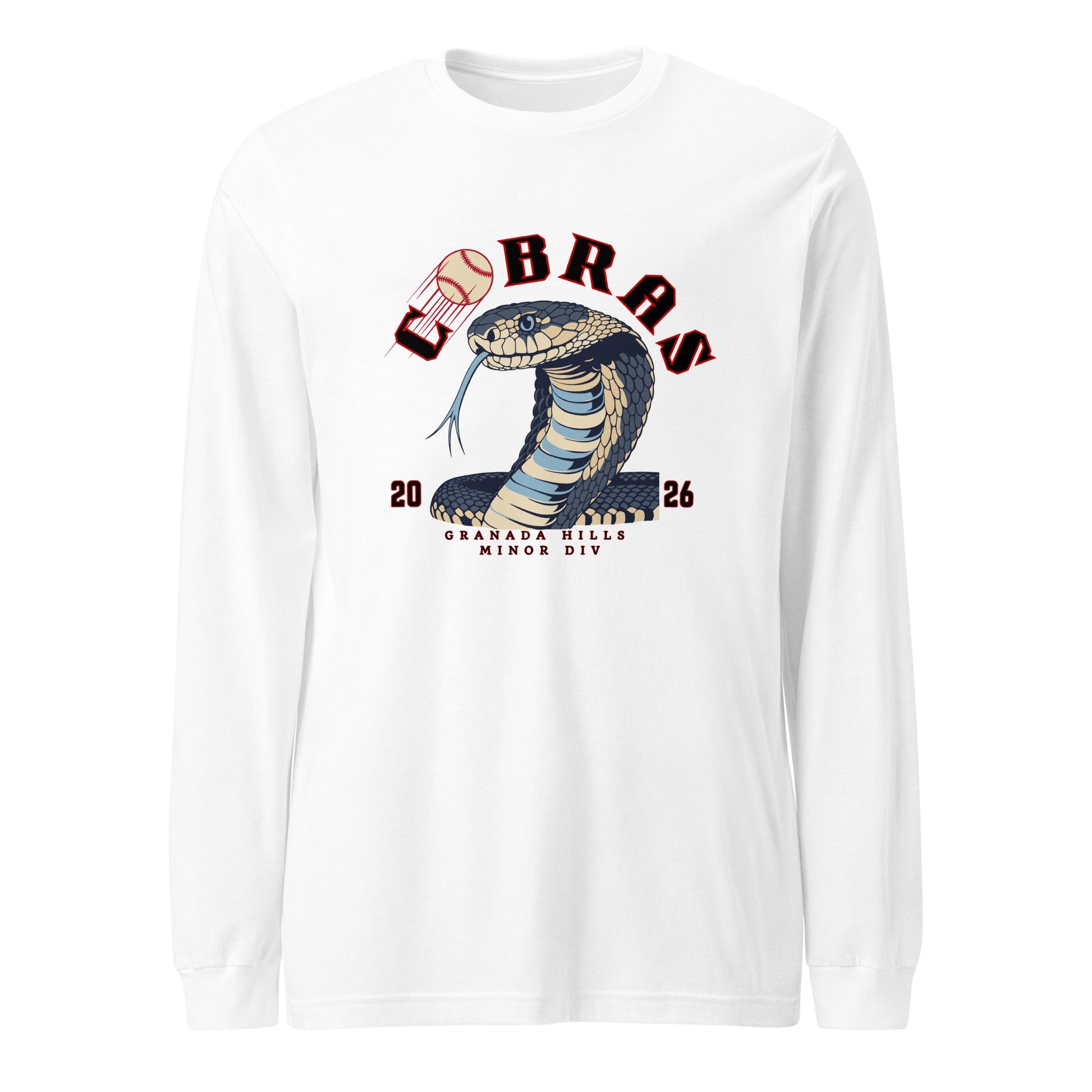 Performance | Long Sleeve Tee | Cobras '26 | Minor Div Logo