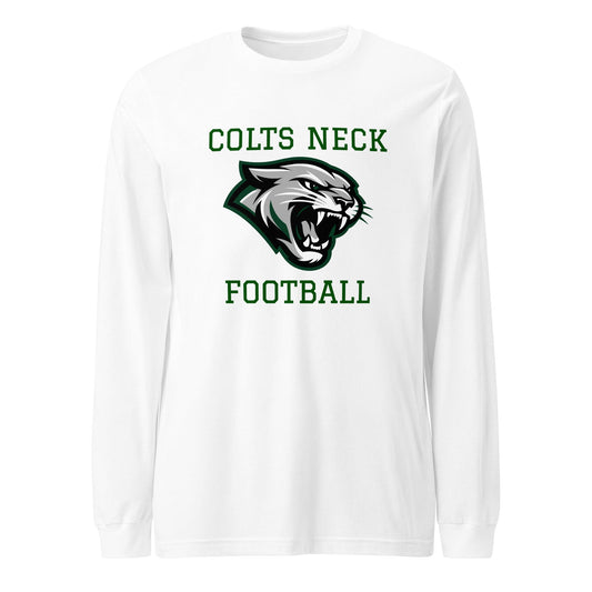 Performance | Long Sleeve Tee | Colts Neck Cougars | Youth Tackle Football (AYF) | Green Predator Logo