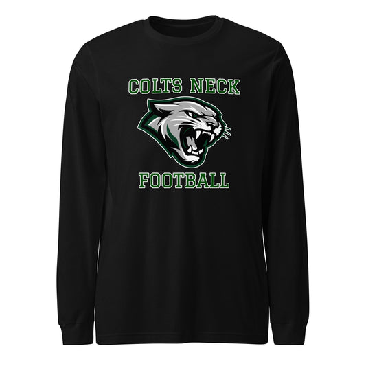Performance | Long Sleeve Tee | Colts Neck Cougars | Youth Tackle Football (AYF) | Green Predator Logo