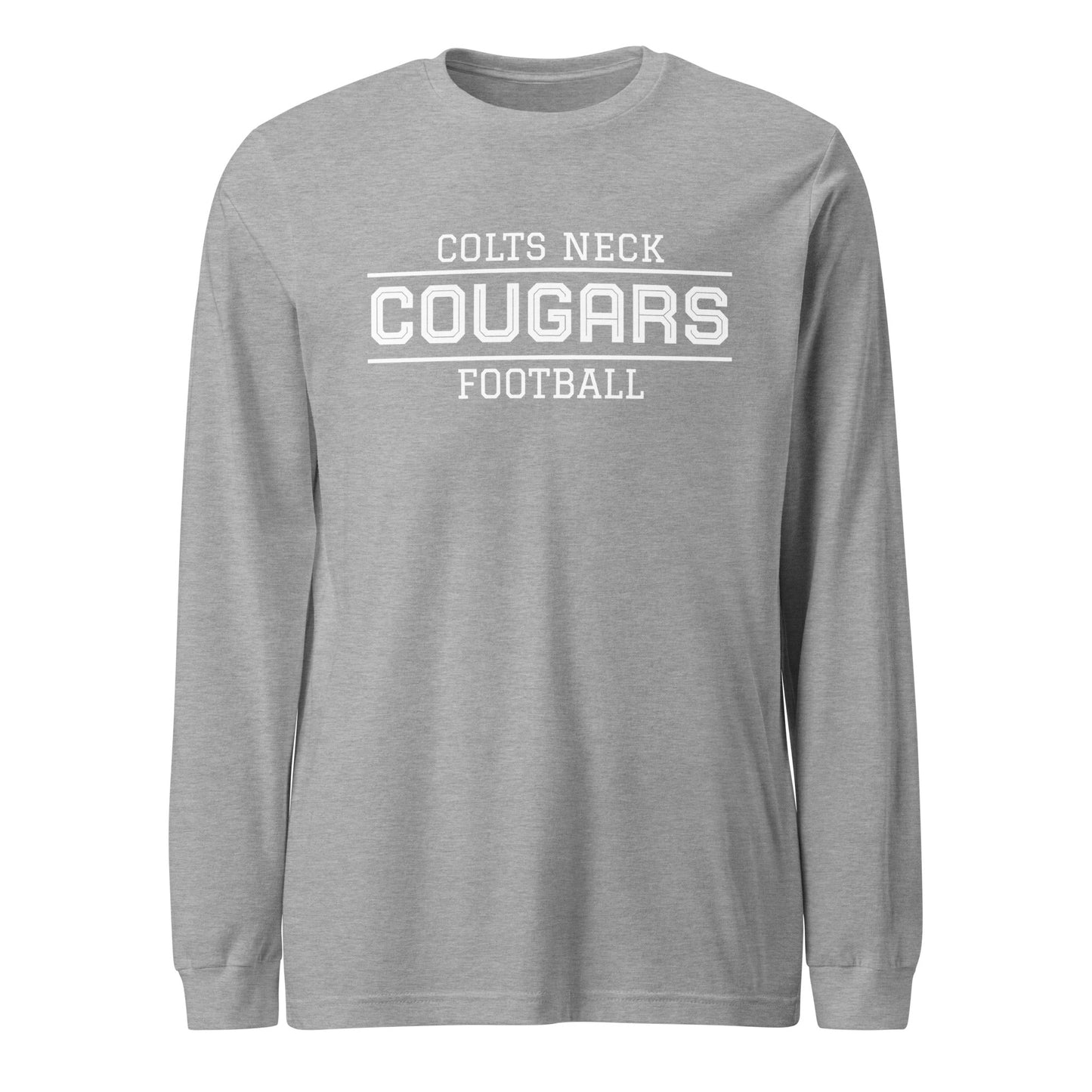 Performance | Long Sleeve Tee | Colts Neck Cougars | Youth Tackle Football (AYF) | Script Logo