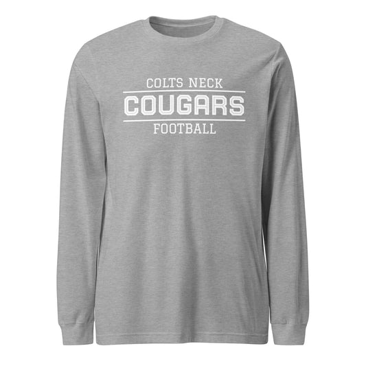 Performance | Long Sleeve Tee | Colts Neck Cougars | Youth Tackle Football (AYF) | Script Logo