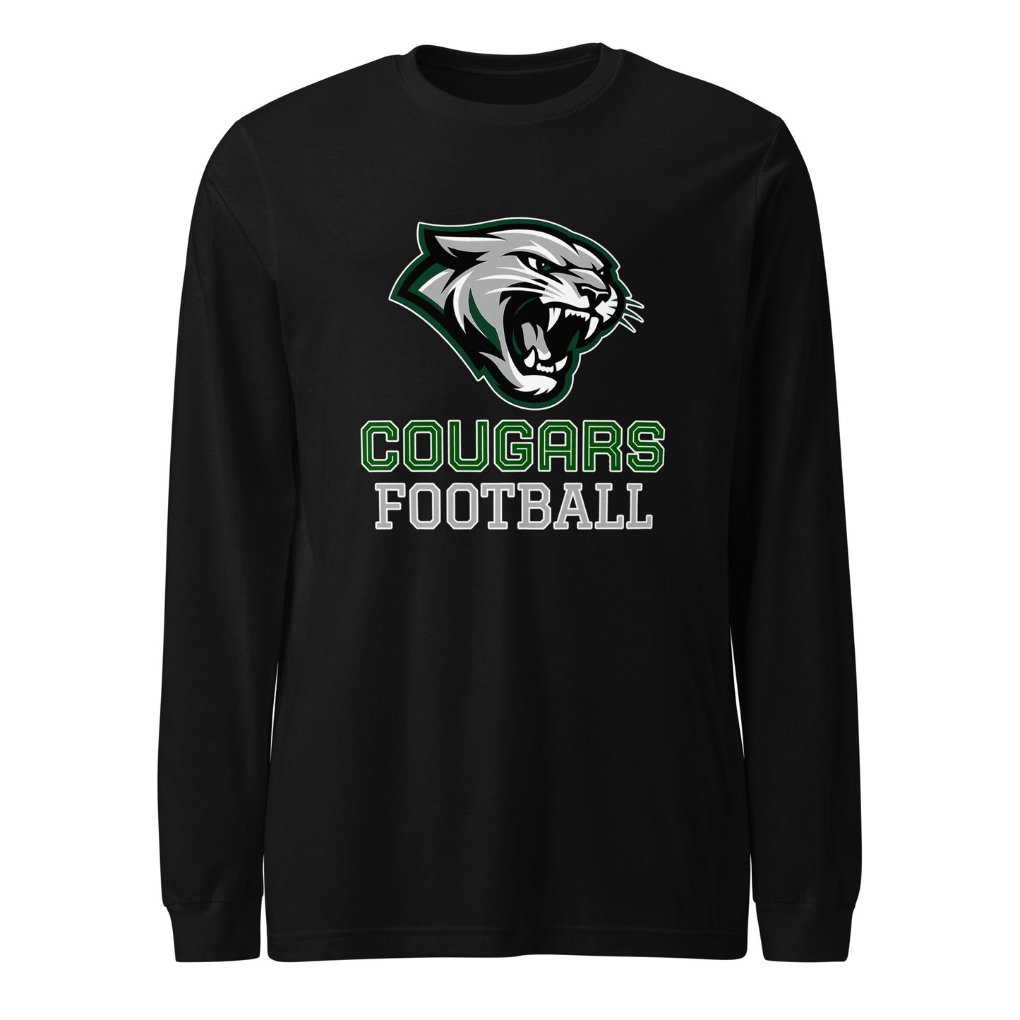 Performance | Long Sleeve Tee | Colts Neck Cougars | Youth Tackle Football (AYF) | Strike Mascot Logo