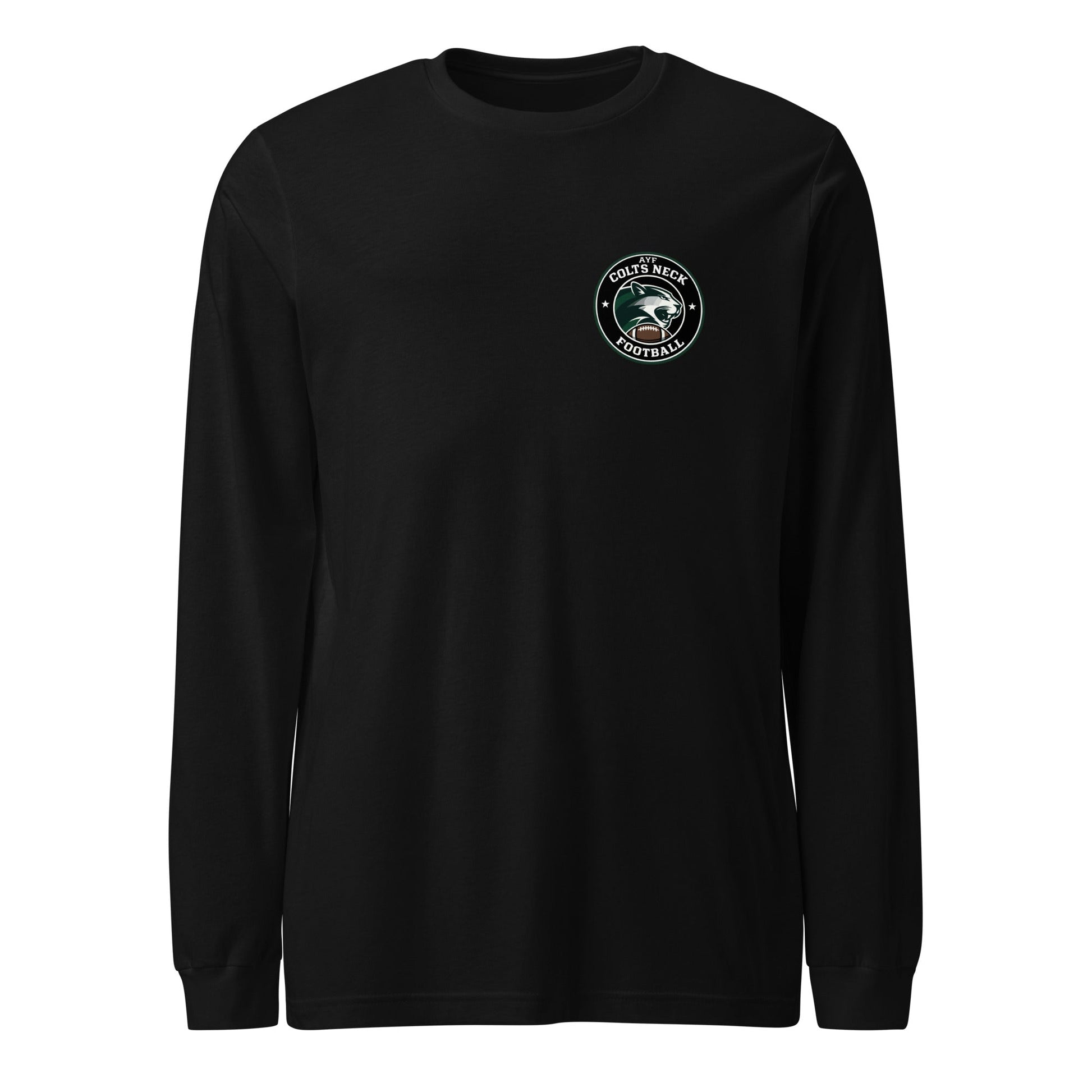 Performance | Long Sleeve Tee | Colts Neck Cougars | Youth Tackle Football (AYF) | Varsity Badge Logo