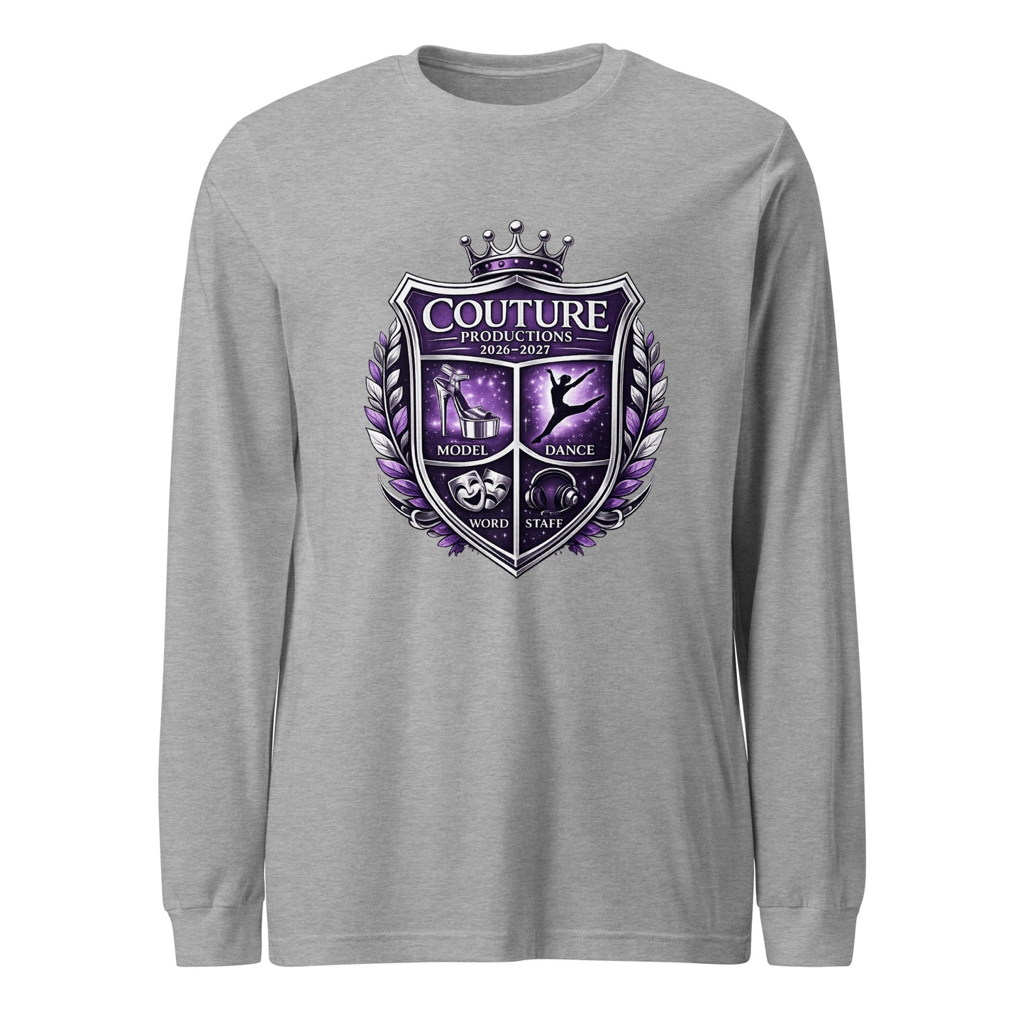 Performance | Long Sleeve Tee | Couture Productions | Couture Shield Logo