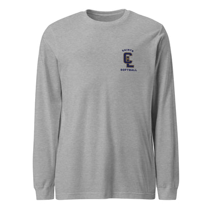 Performance | Long Sleeve Tee | Crean Lutheran Softball | Navy CL Softball Logo