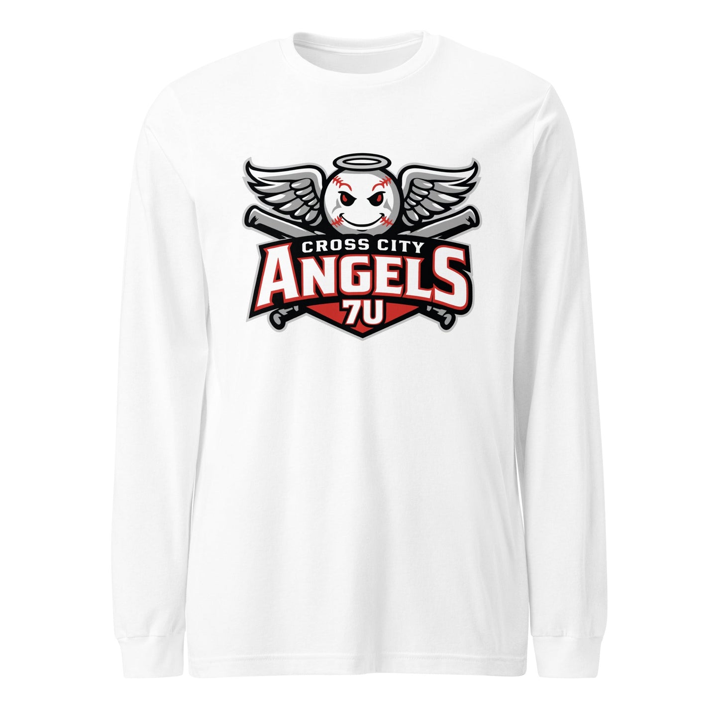 Performance | Long Sleeve Tee | Cross City Angels | Winged Guardian Logo