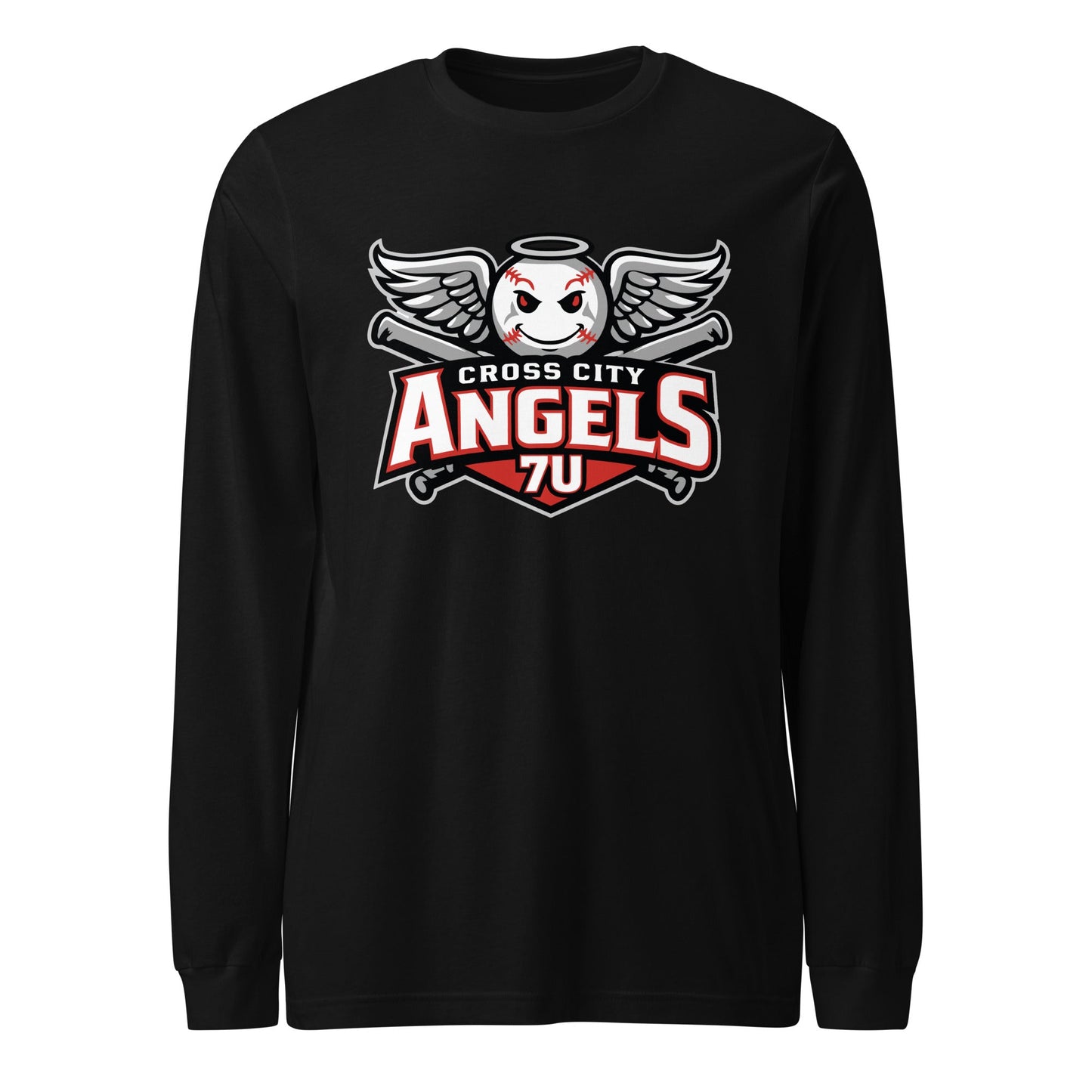 Performance | Long Sleeve Tee | Cross City Angels | Winged Guardian Logo