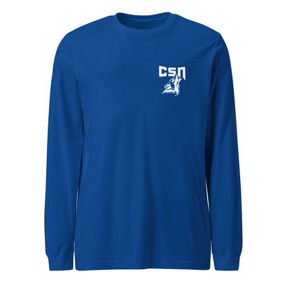 Performance | Long Sleeve Tee | CSN Volleyball | CSN White Alt Logo