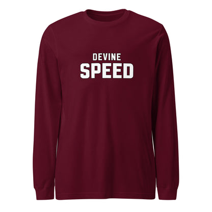 Performance | Long Sleeve Tee | Devine Speed | Script Logo