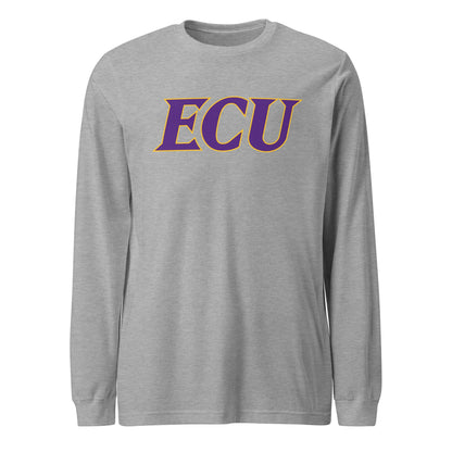 Performance | Long Sleeve Tee | ECU Club Womens Lacrosse | Crest Logo