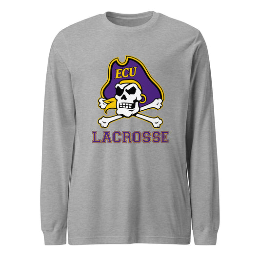 Performance | Long Sleeve Tee | ECU Club Womens Lacrosse | Ironclad Corsairs Logo