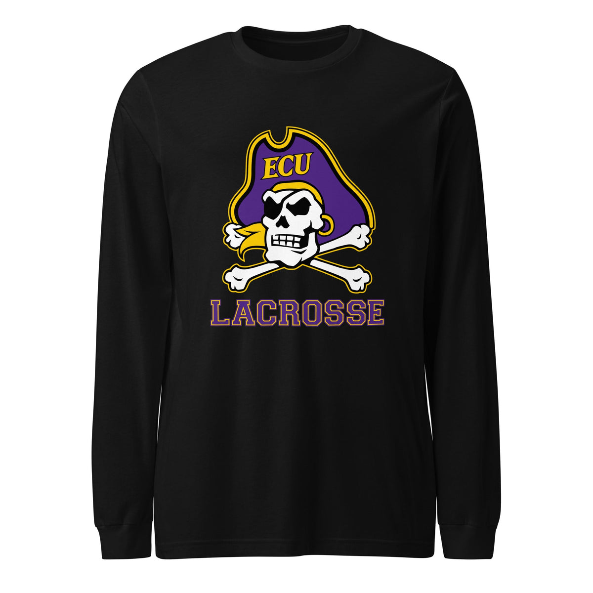 Performance | Long Sleeve Tee | ECU Club Womens Lacrosse | Ironclad Corsairs Logo