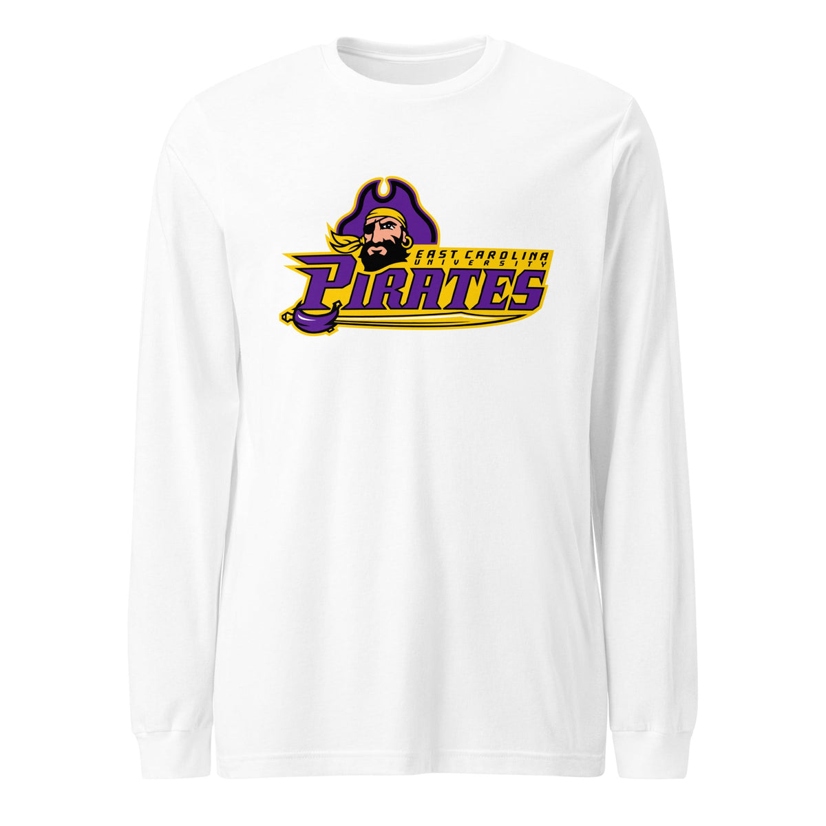 Performance | Long Sleeve Tee | ECU Club Womens Lacrosse | Pirate Emblem Logo