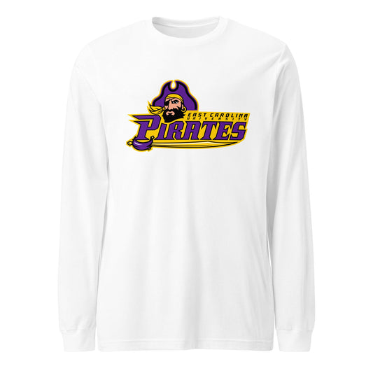 Performance | Long Sleeve Tee | ECU Club Womens Lacrosse | Pirate Emblem Logo