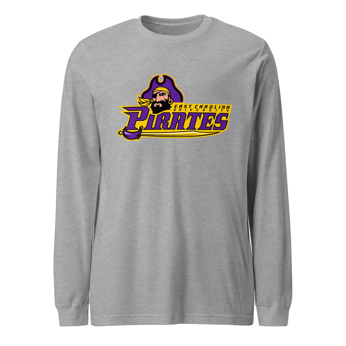 Performance | Long Sleeve Tee | ECU Club Womens Lacrosse | Pirate Emblem Logo