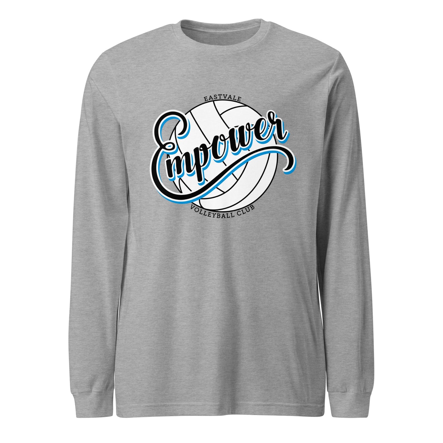 Performance | Long Sleeve Tee | Empower Volleyball Club | Emblem Logo