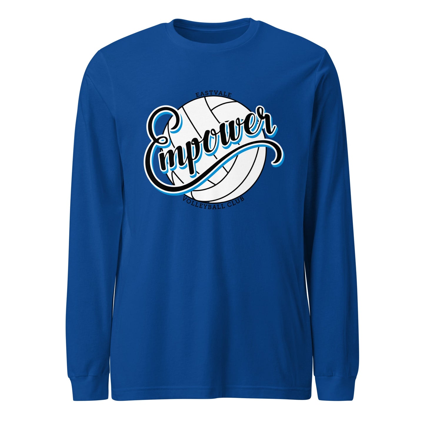Performance | Long Sleeve Tee | Empower Volleyball Club | Emblem Logo