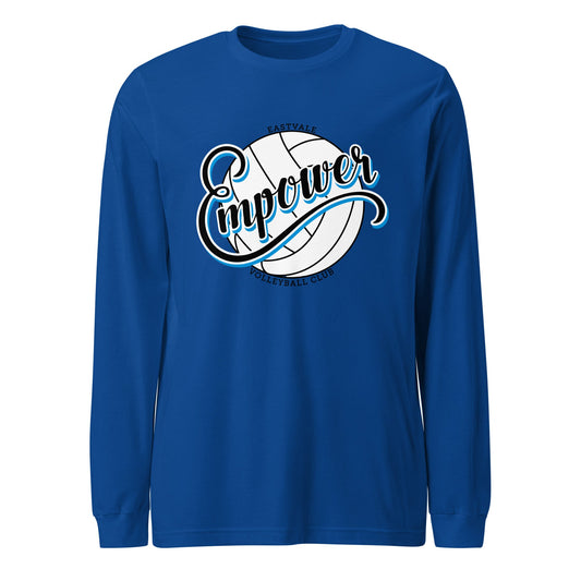 Performance | Long Sleeve Tee | Empower Volleyball Club | Emblem Logo