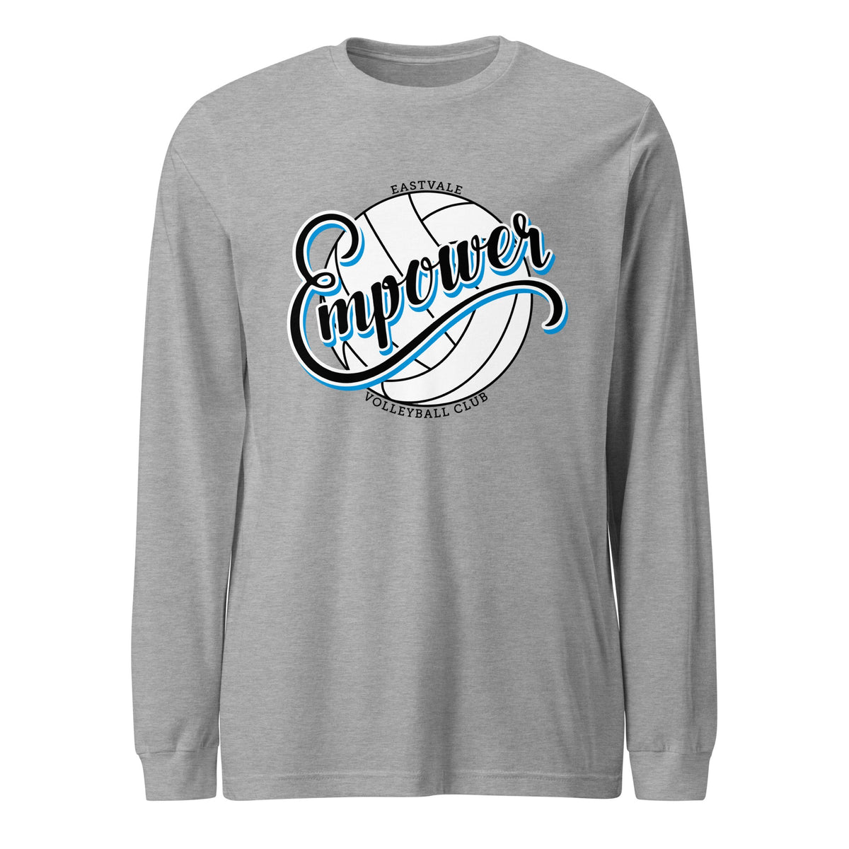 Performance | Long Sleeve Tee | Empower Volleyball Club | Emblem Logo