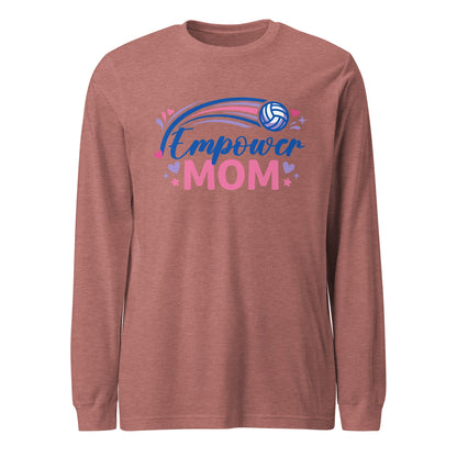 Performance | Long Sleeve Tee | Empower Volleyball Club | Mom Crest Logo