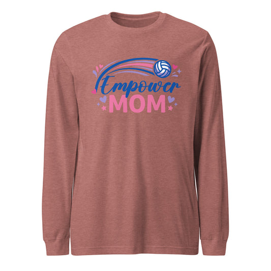 Performance | Long Sleeve Tee | Empower Volleyball Club | Mom Crest Logo